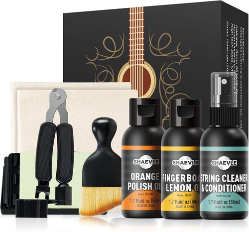 Guitar cleaning kit with - cleaning,