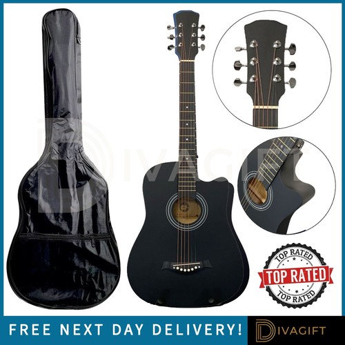 Black acoustic guitar inch - acoustic,